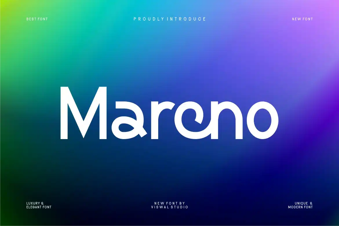 Marcno – Modern & Unique Font font preview
