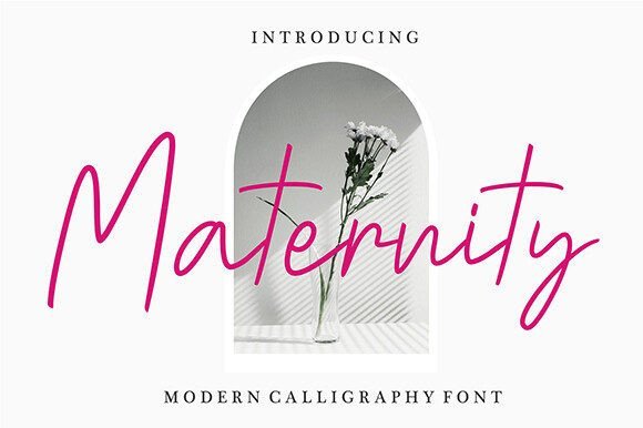 Maternity Font font preview