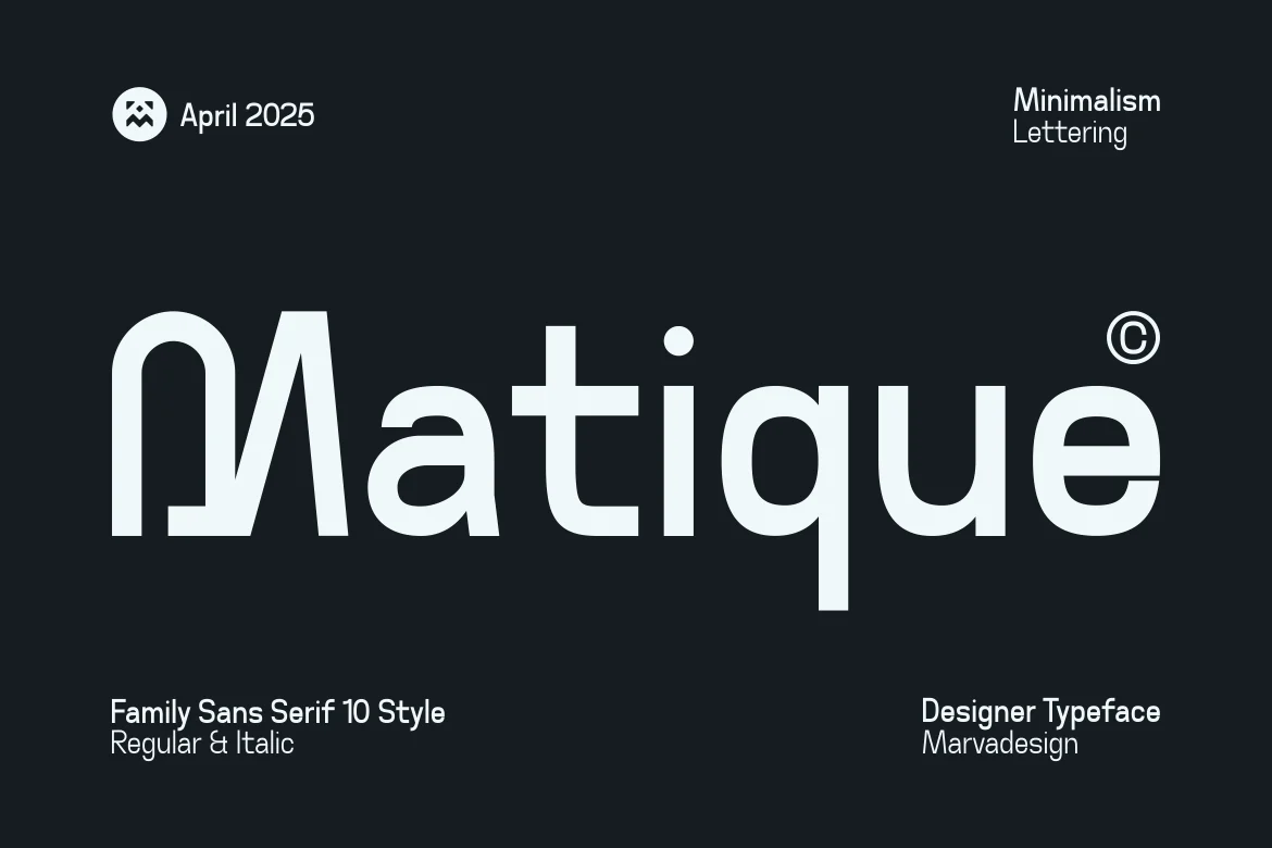 Matique – Family Sans Serif Font font preview
