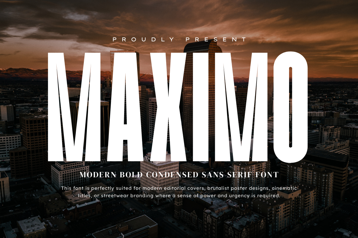 Maximo Font font preview