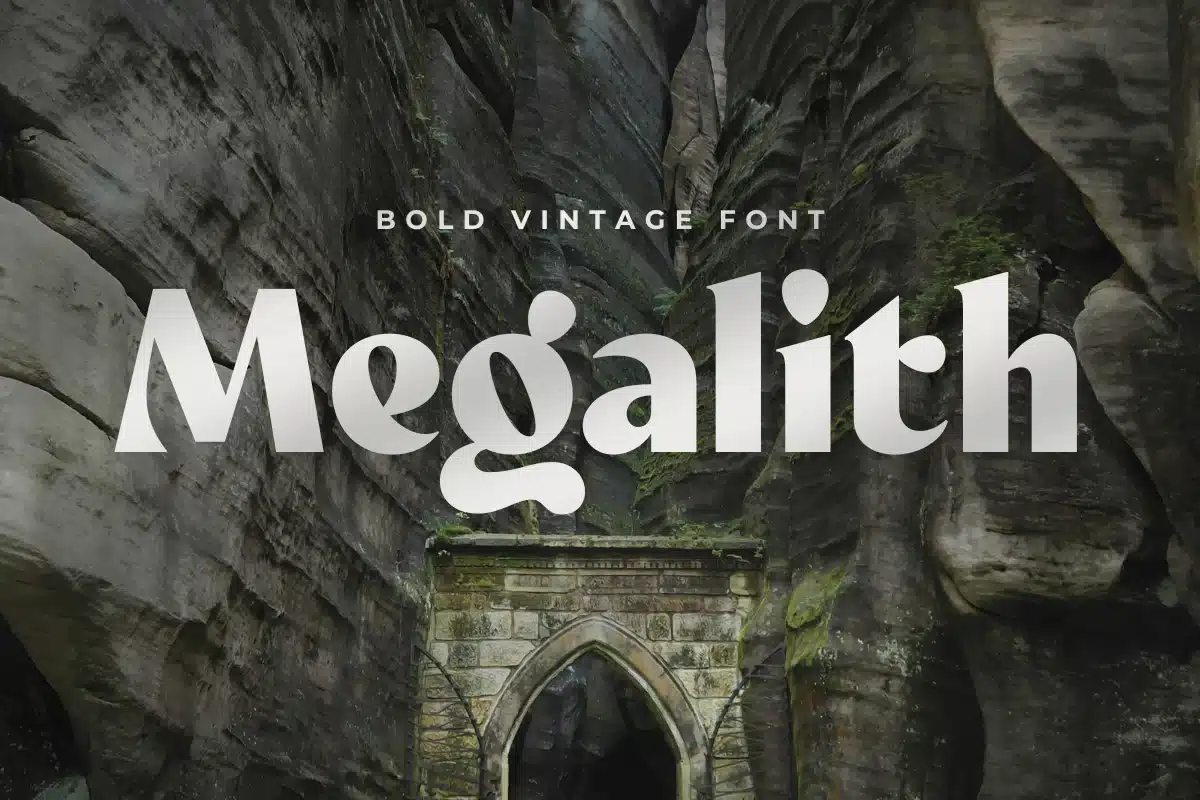 Megalith – Bold Vintage Font font preview