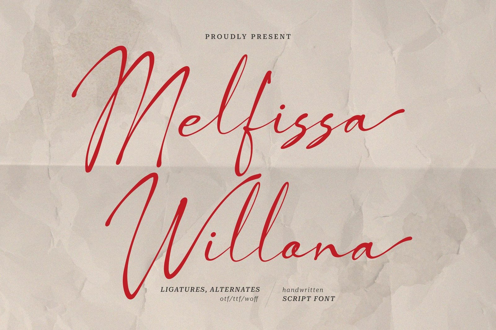 Melfissa Willona | Casual Chic Font font preview