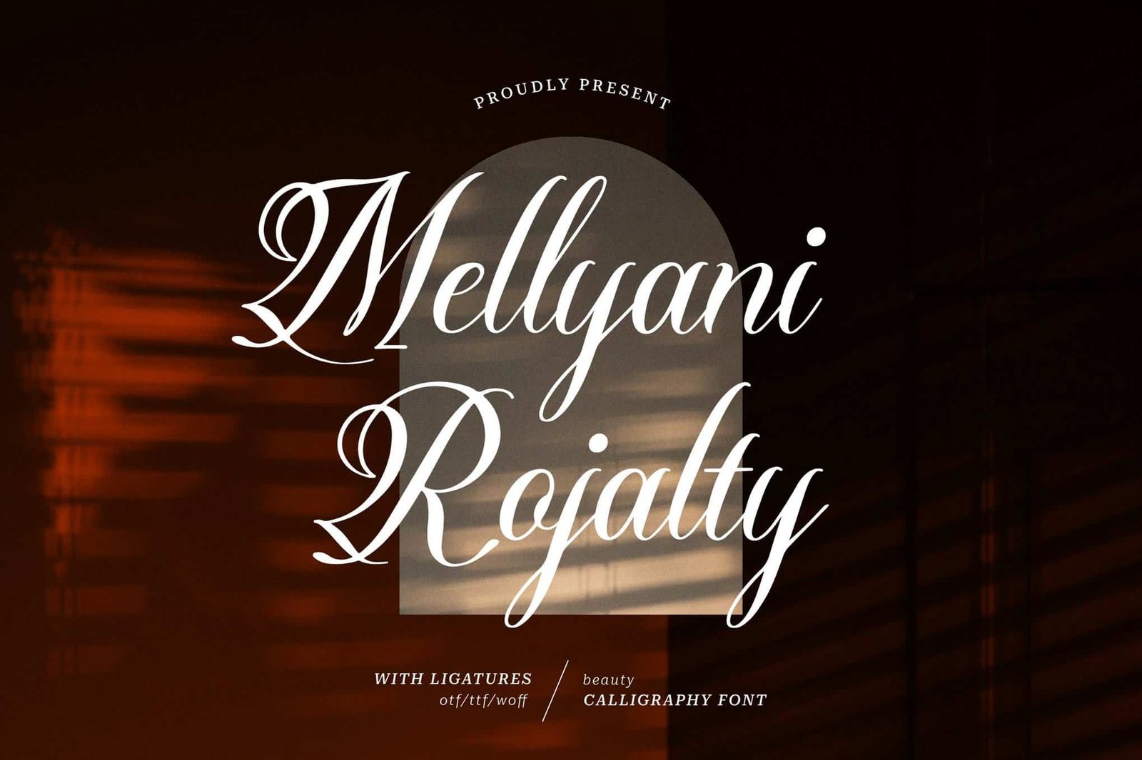 Mellyani Rojalty | Calligraphy Script Font font preview