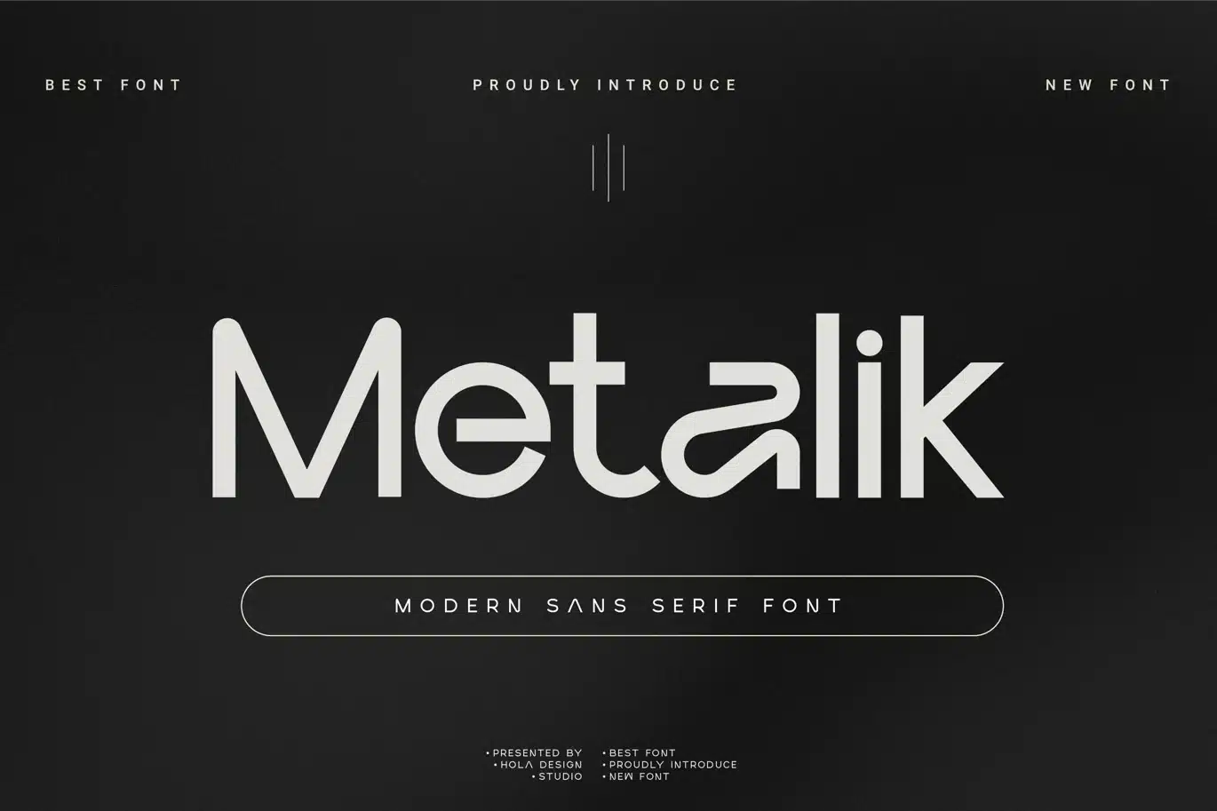 Metalik Font font preview