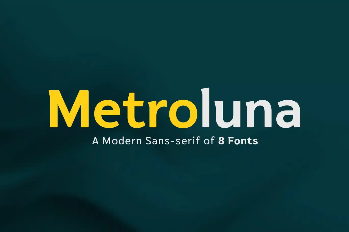 Metroluna Font font preview
