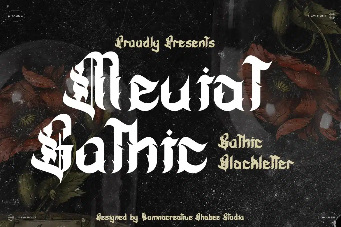 Meviat Gothic – Gothic Blackletter Font font preview