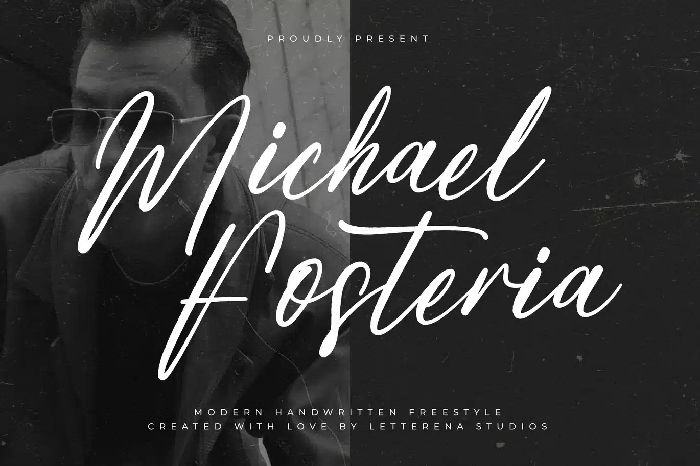 Michael Fosteria Modern Handwritten Freestyle Font font preview