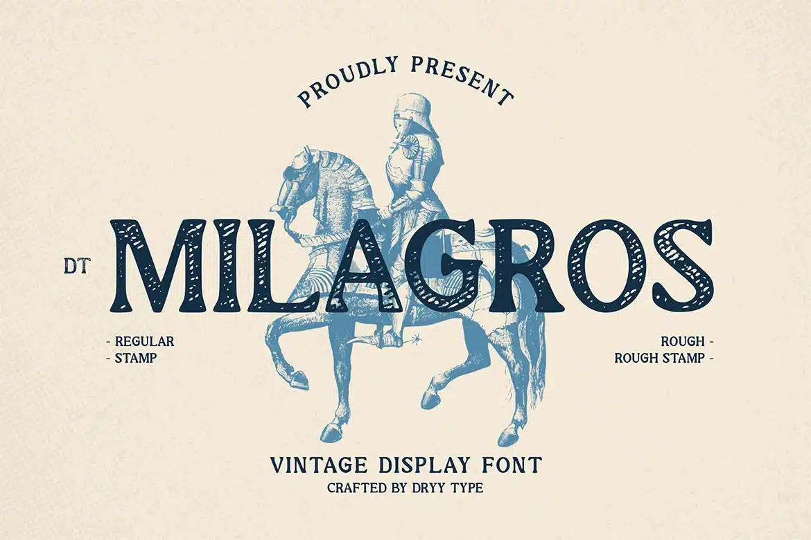 Milagros – Vintage serif Font font preview