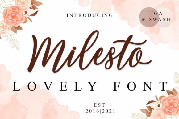 Milesto Script Font font preview