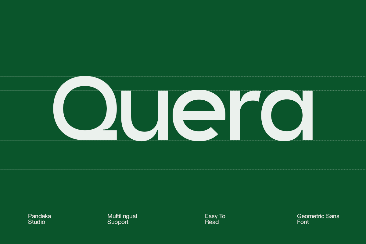Minimal Modern Font – Quera font preview