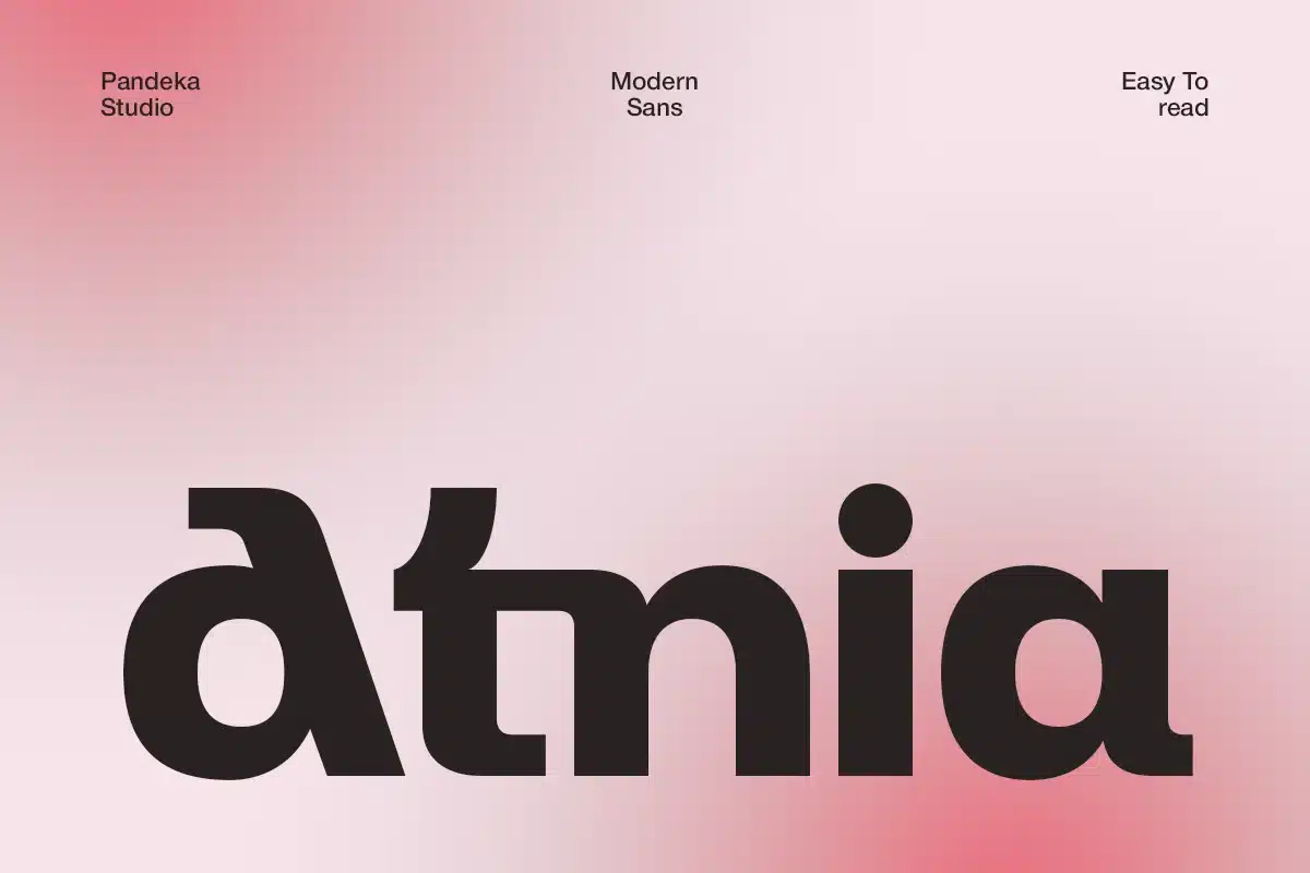 Minimal Modern Geometric – Atnia Font font preview