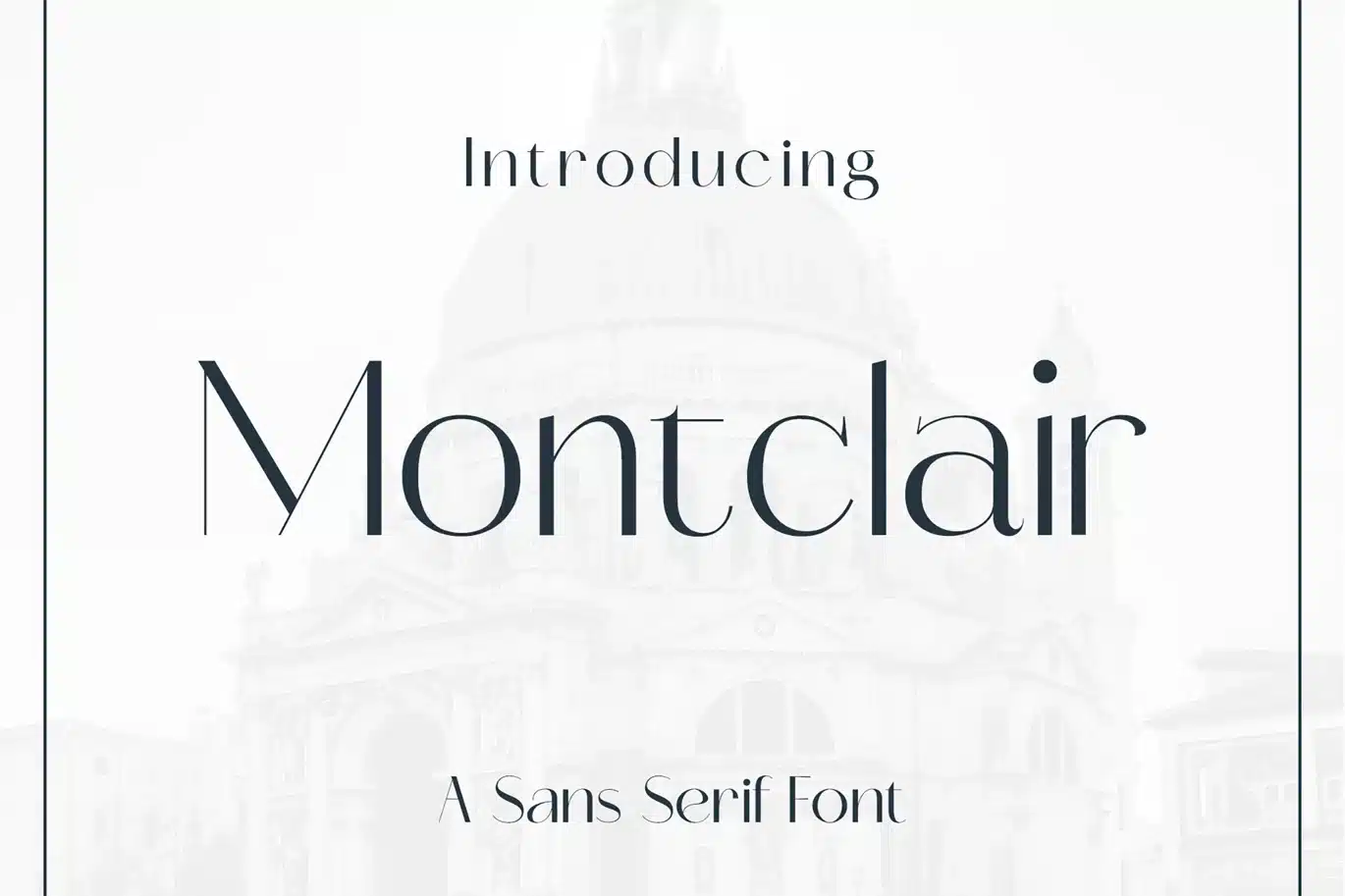 Minimalist Sans Serif Font – Montclair font preview