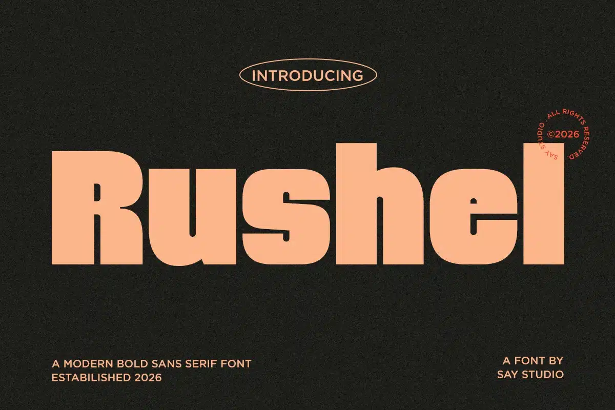 Modern Bold Sans – Rushel Font font preview