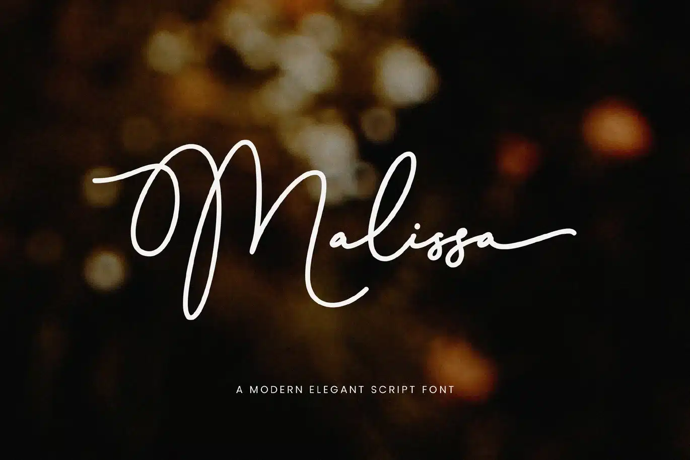 Modern Elegant Script Font – Malissa font preview