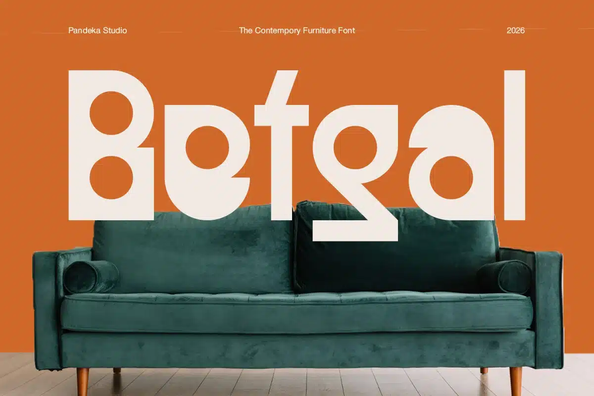 Modern Furniture Branding – Betgal Font font preview