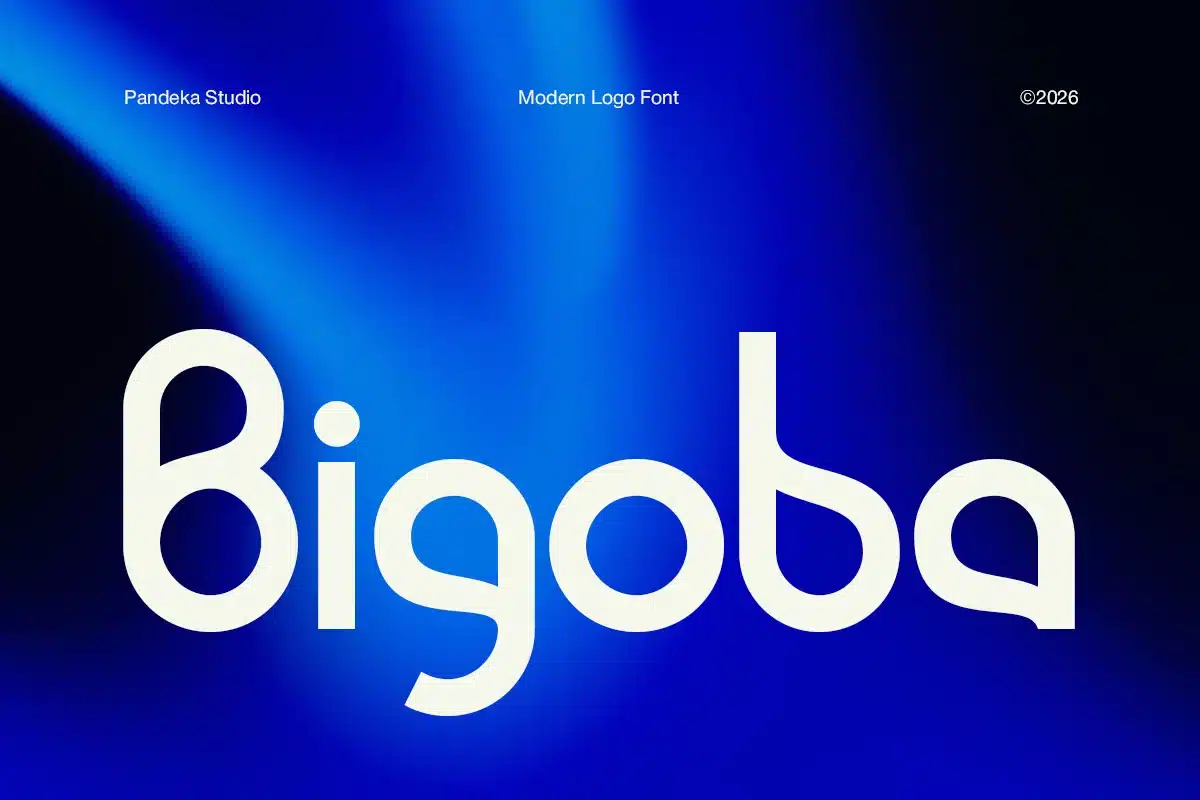 Modern Futuristic Logo Font – Bigoba font preview