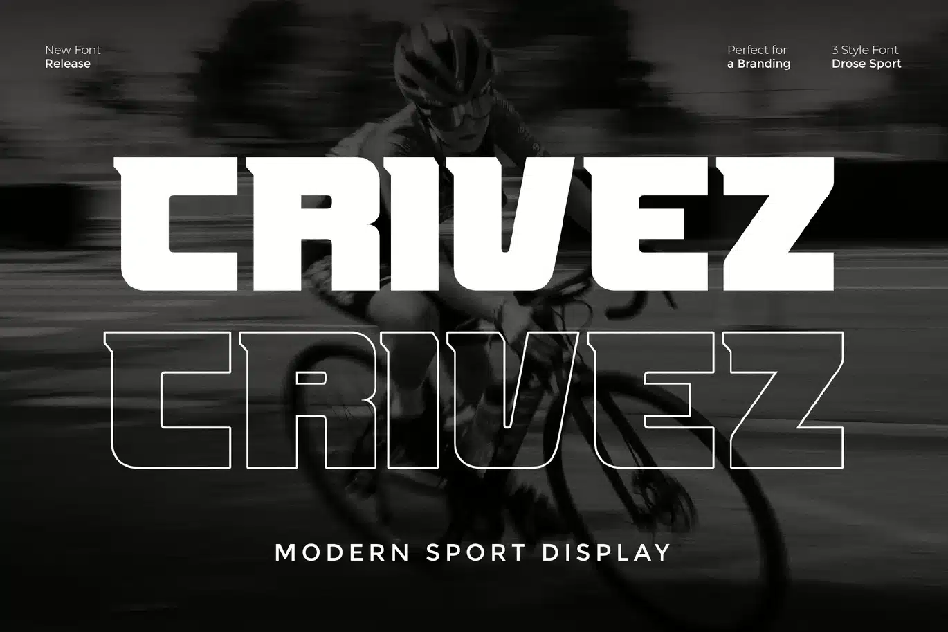 Modern Sport Display Font – Crivez font preview