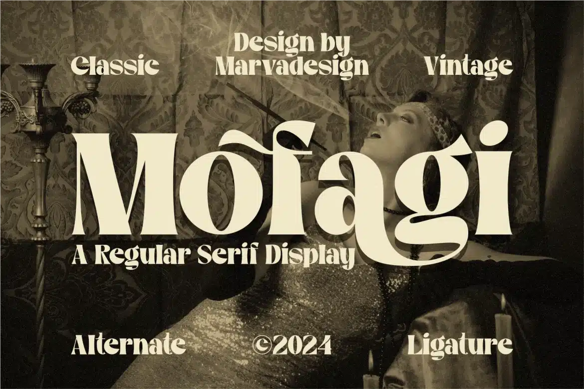 Mofagi – A Classic Serif Display Font font preview