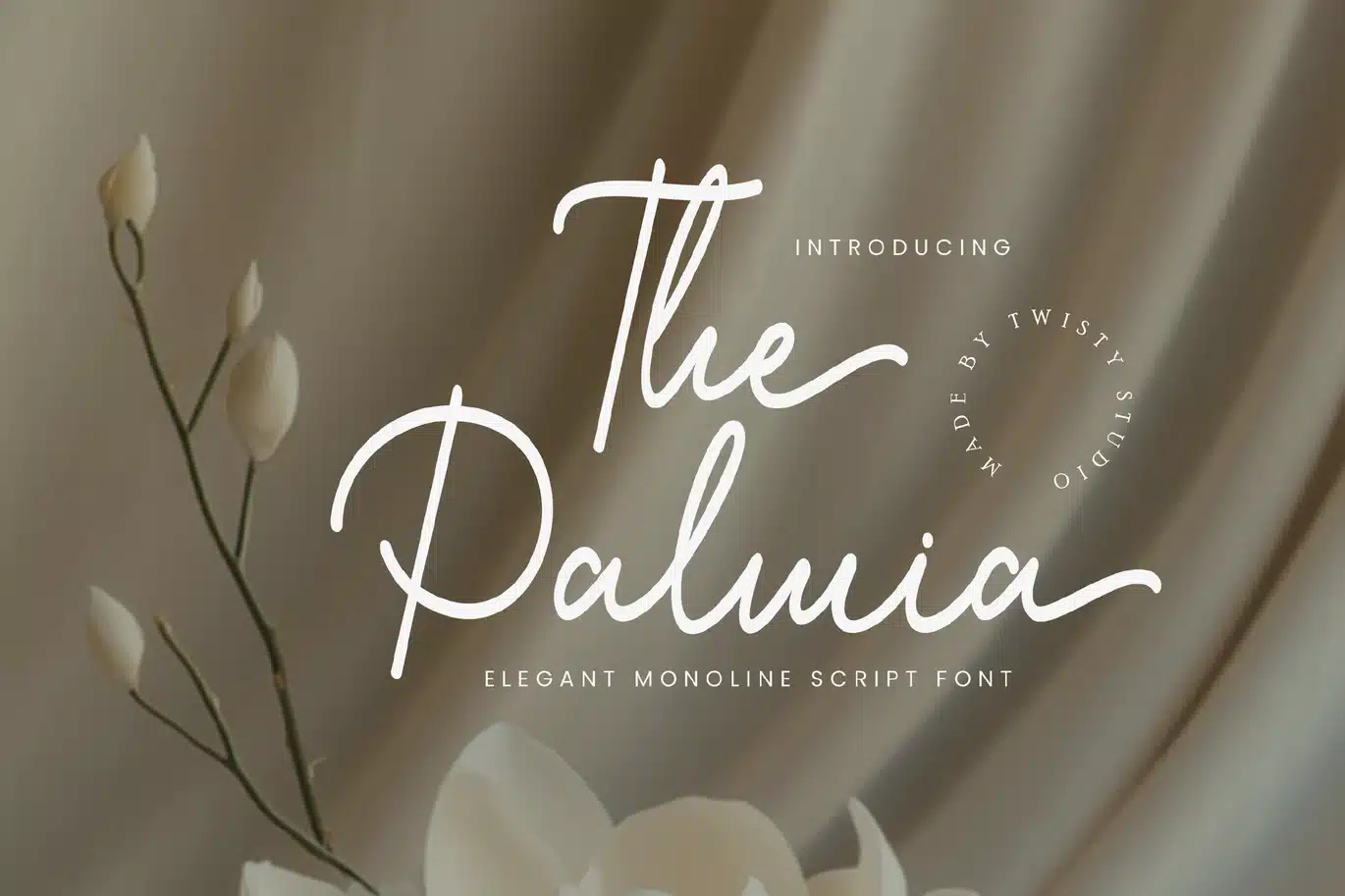 Monoline Script Font – The Palmia font preview