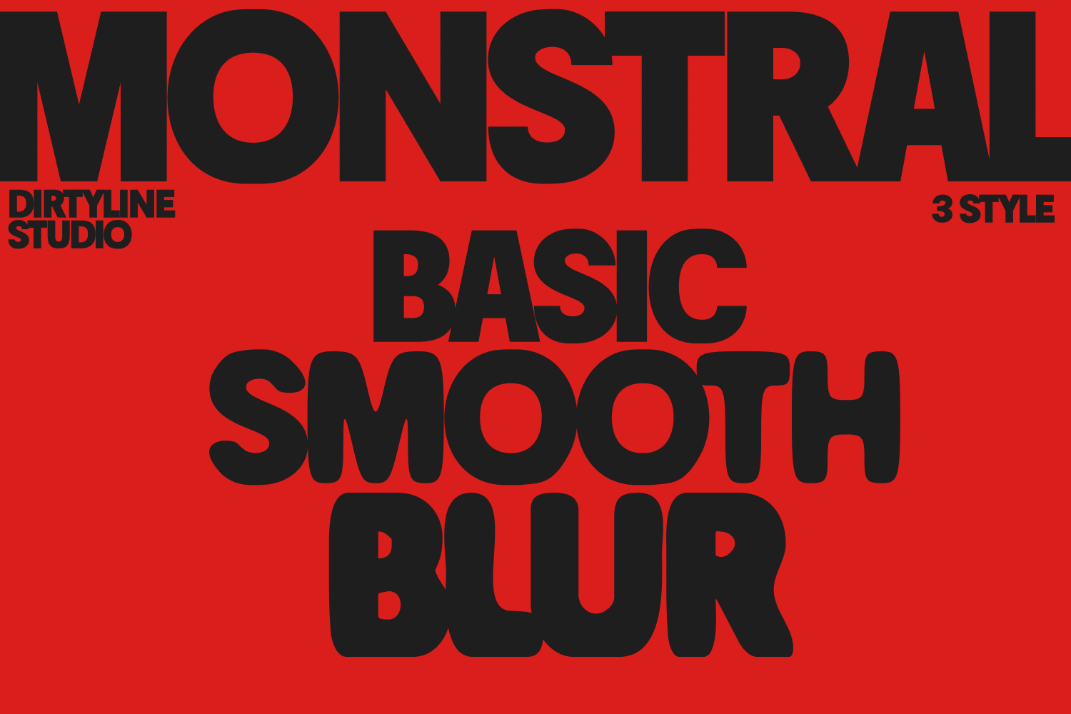 Monstral – Bold Display Sans Font font preview