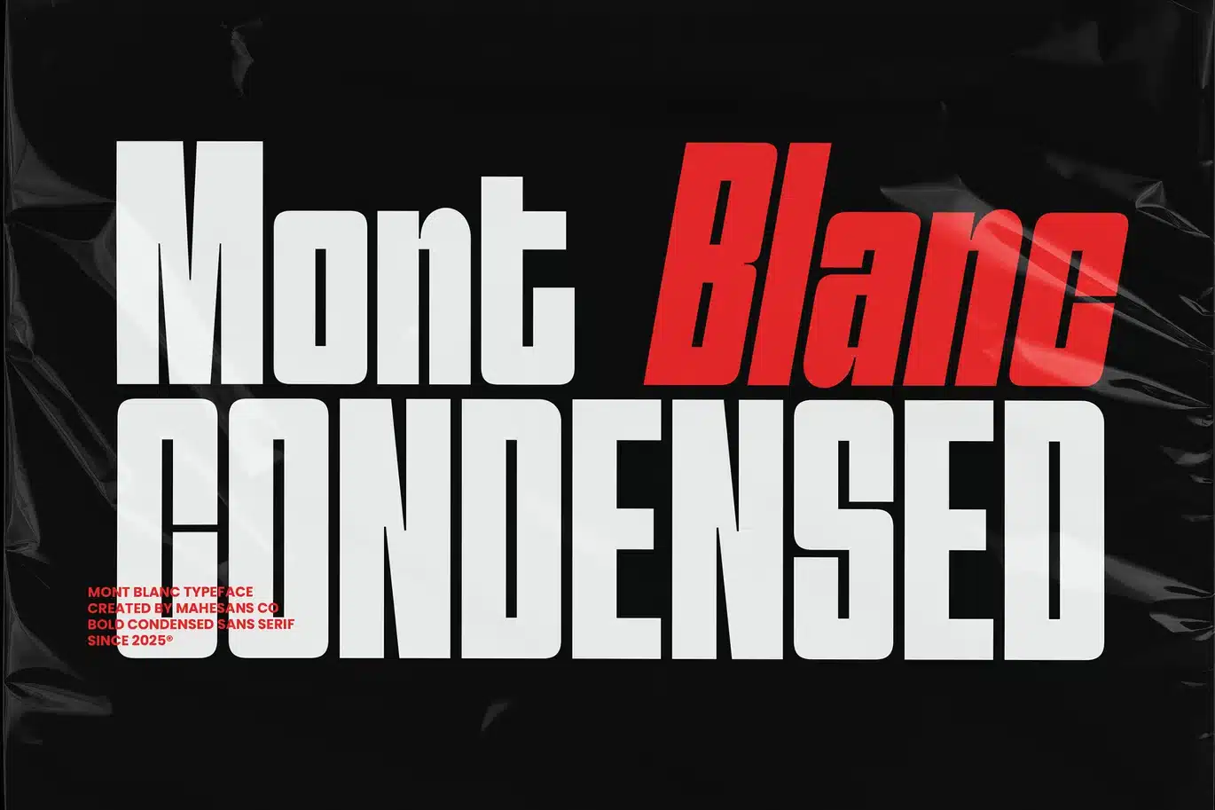 Mont Blanc – Condensed Sans Serif Font font preview