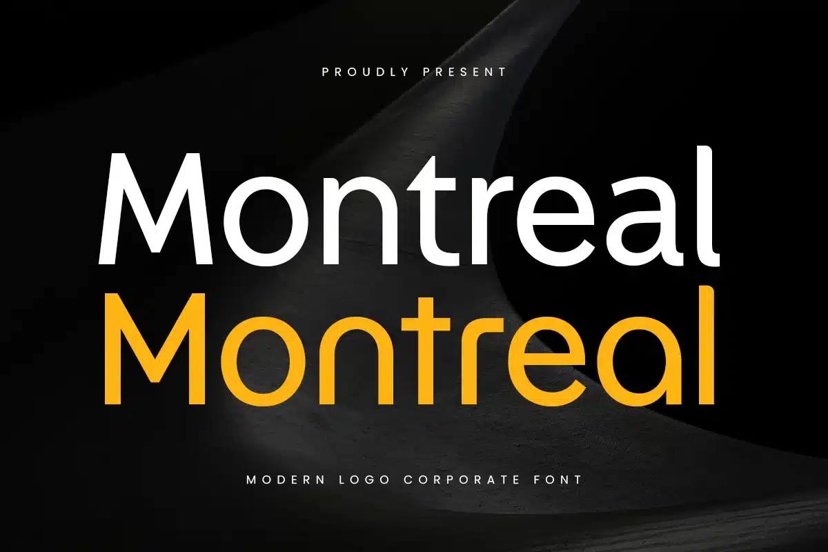 Montreal – Modern Logo Corporate Font font preview