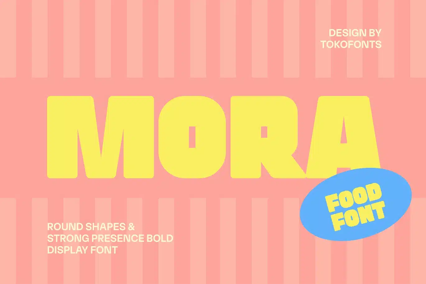Mora – Food Font font preview