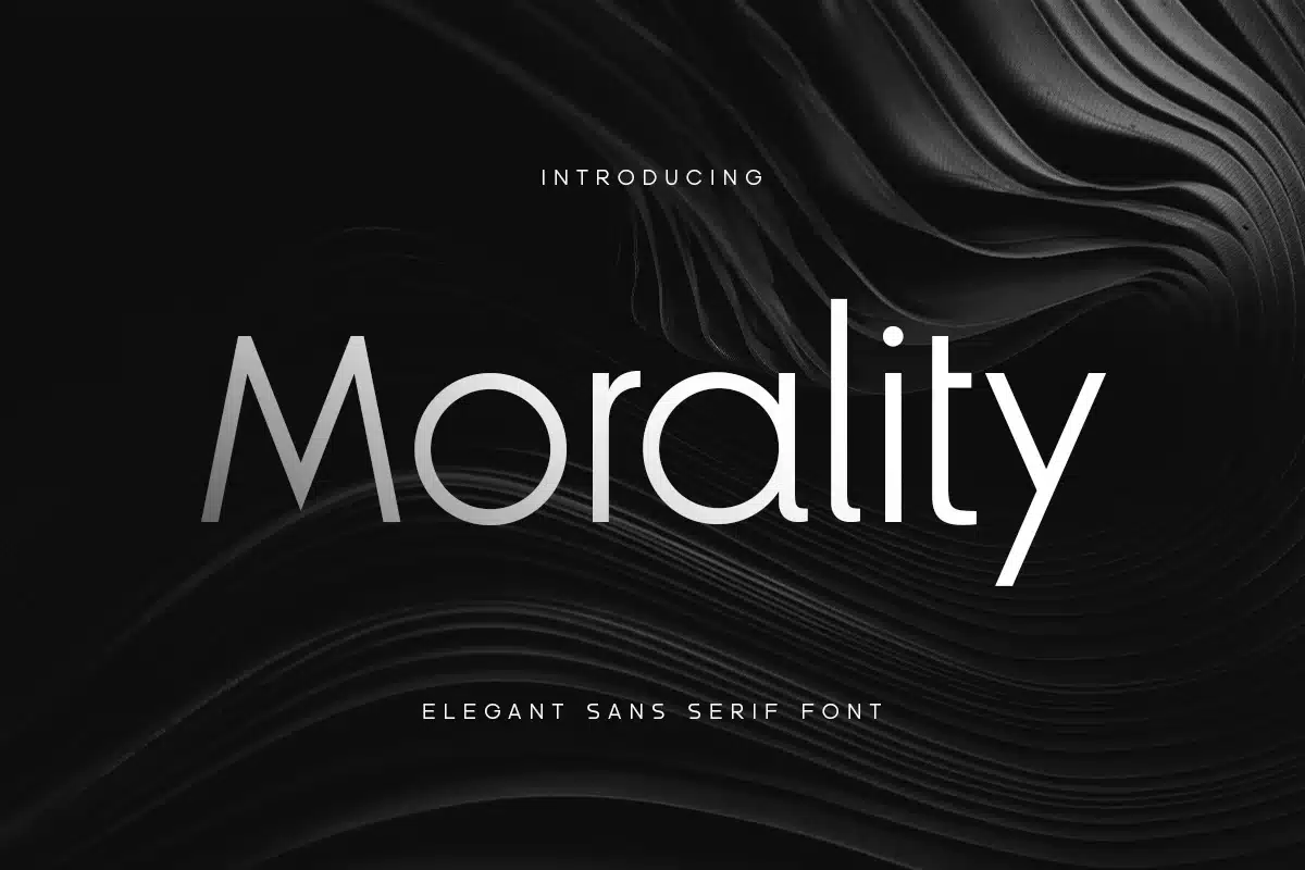 Morality – Elegant Sans Serif Font font preview