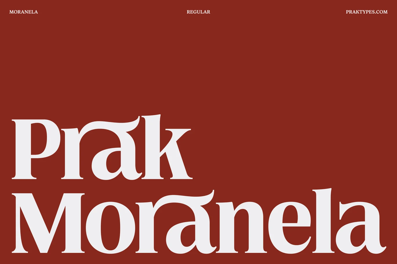 Moranela – Timeless Serif Display By Praktypes Font font preview