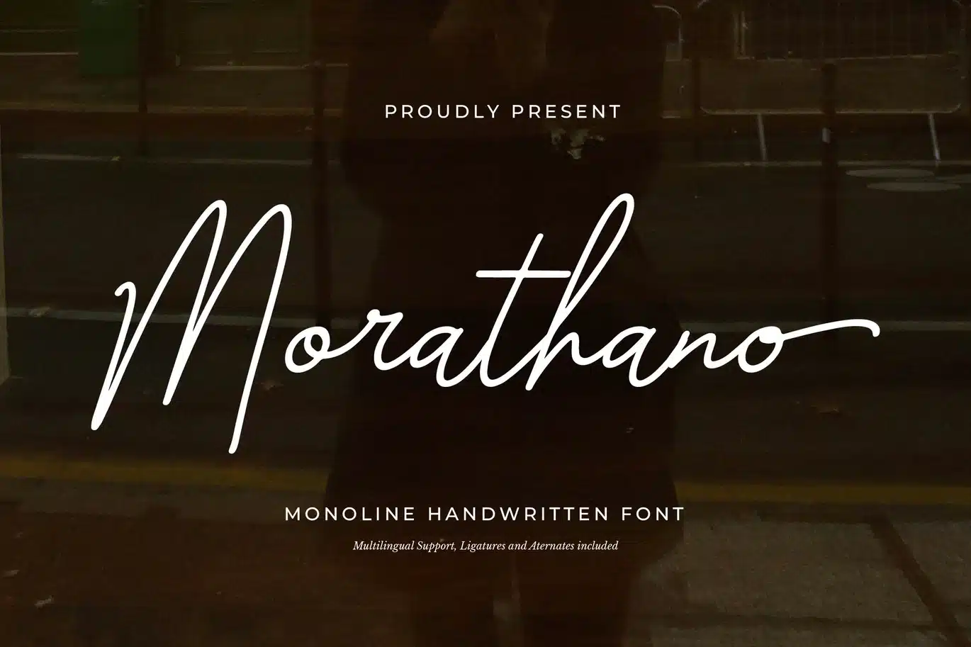 Morathano | Monoline Handwritten Font font preview