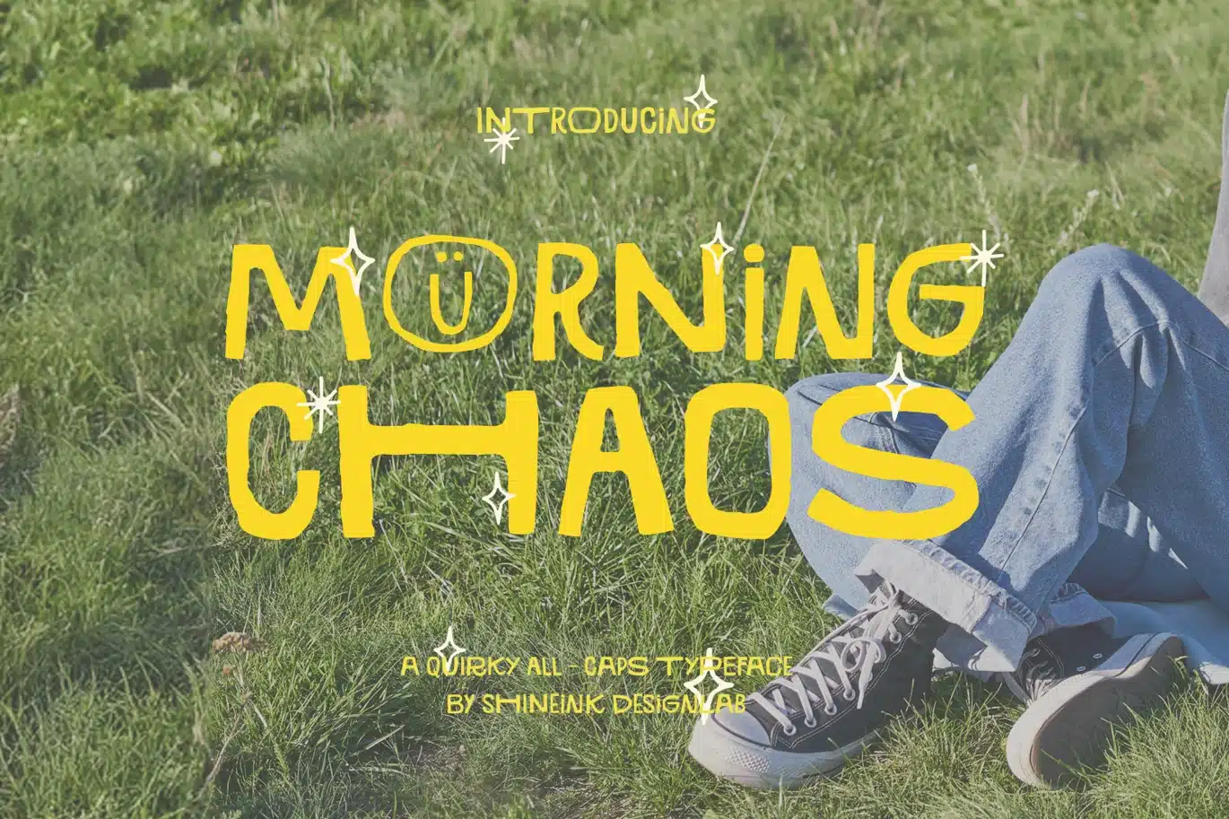 Morning Chaos – Quirky Typeface Font font preview