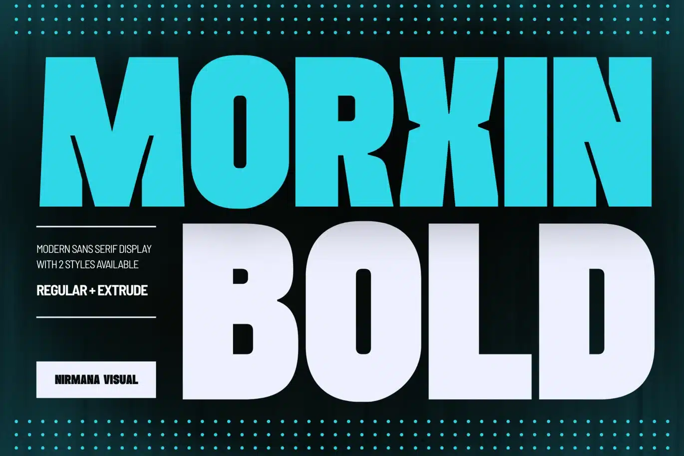 Morxin Bold – Modern Logo Font font preview