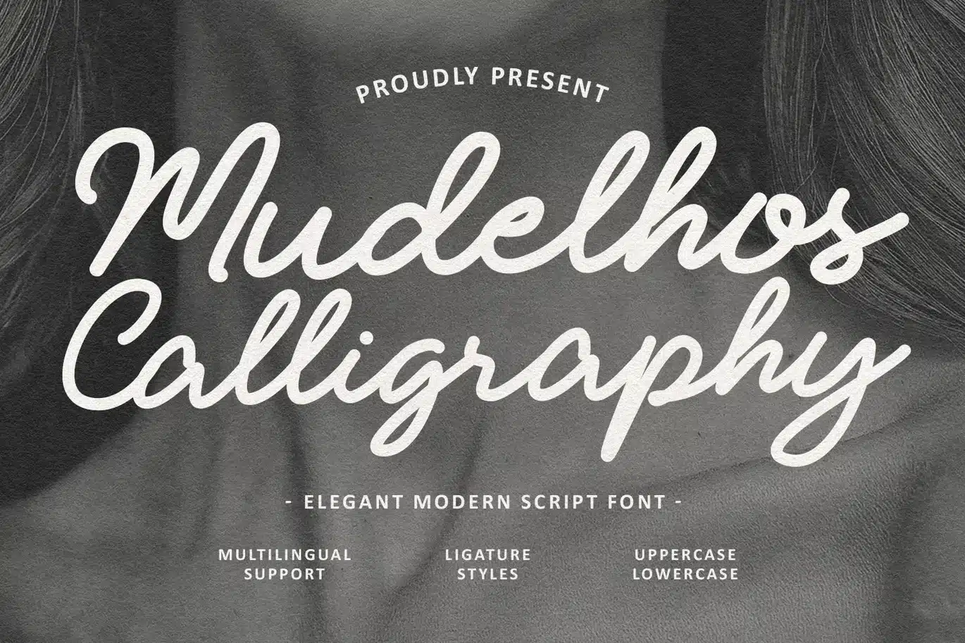Mudelhos Modern Calligraphy Script Font font preview