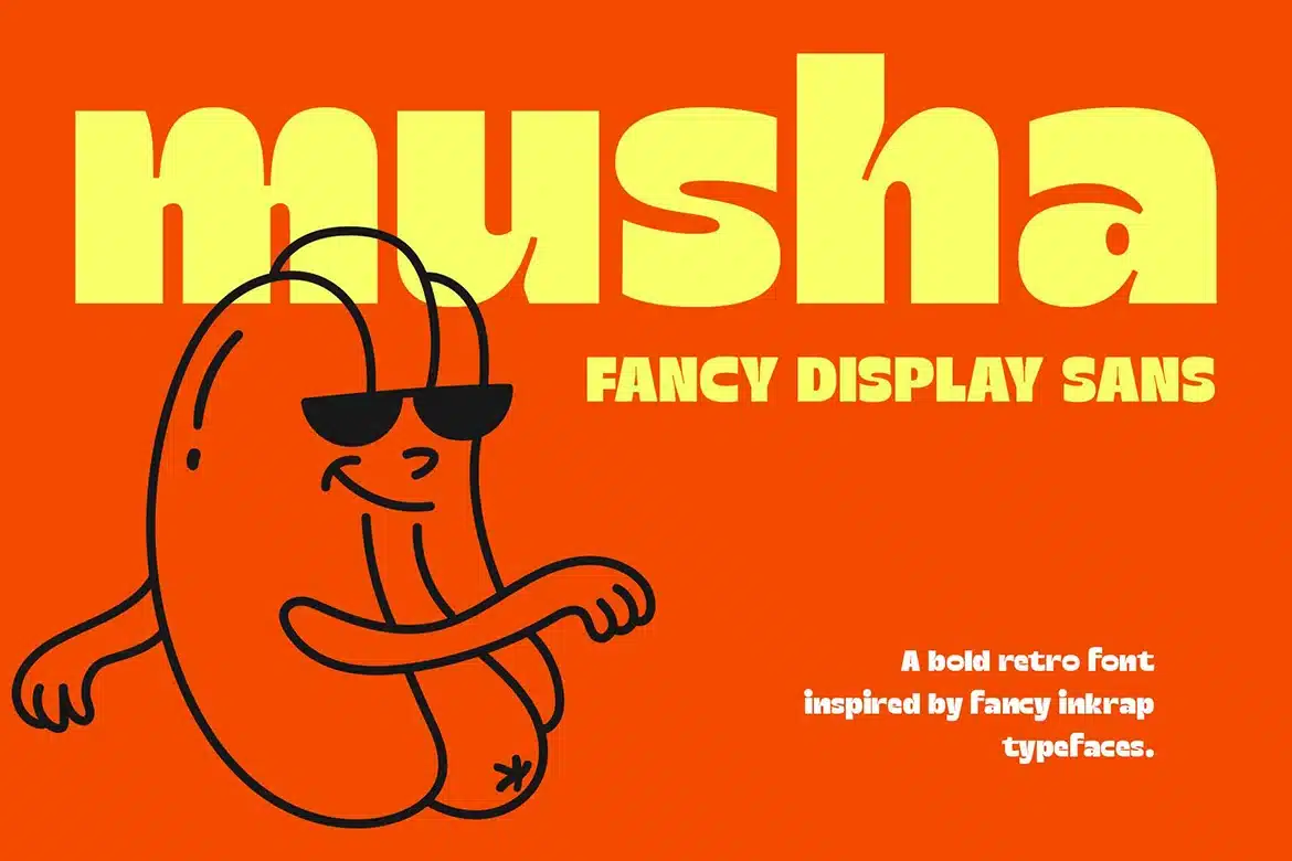 Musha – Bold Display Sans Font font preview