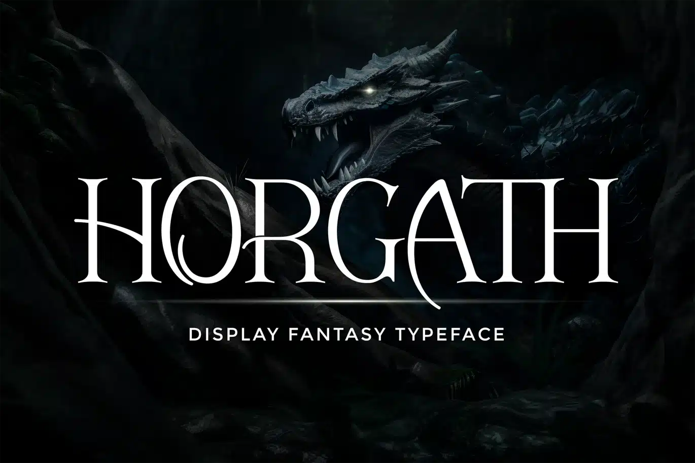 Mystical Display Font Horgath font preview
