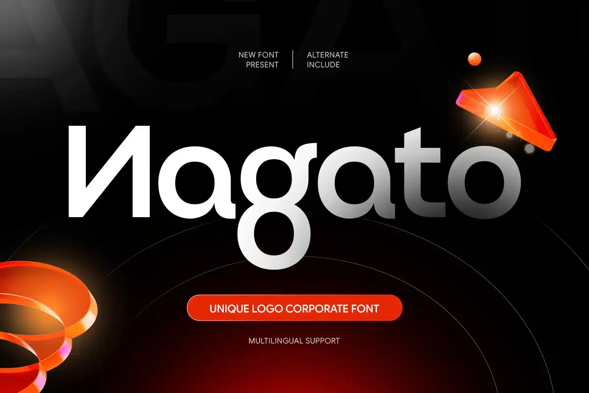 Nagato – Unique Logo Corporate Font font preview