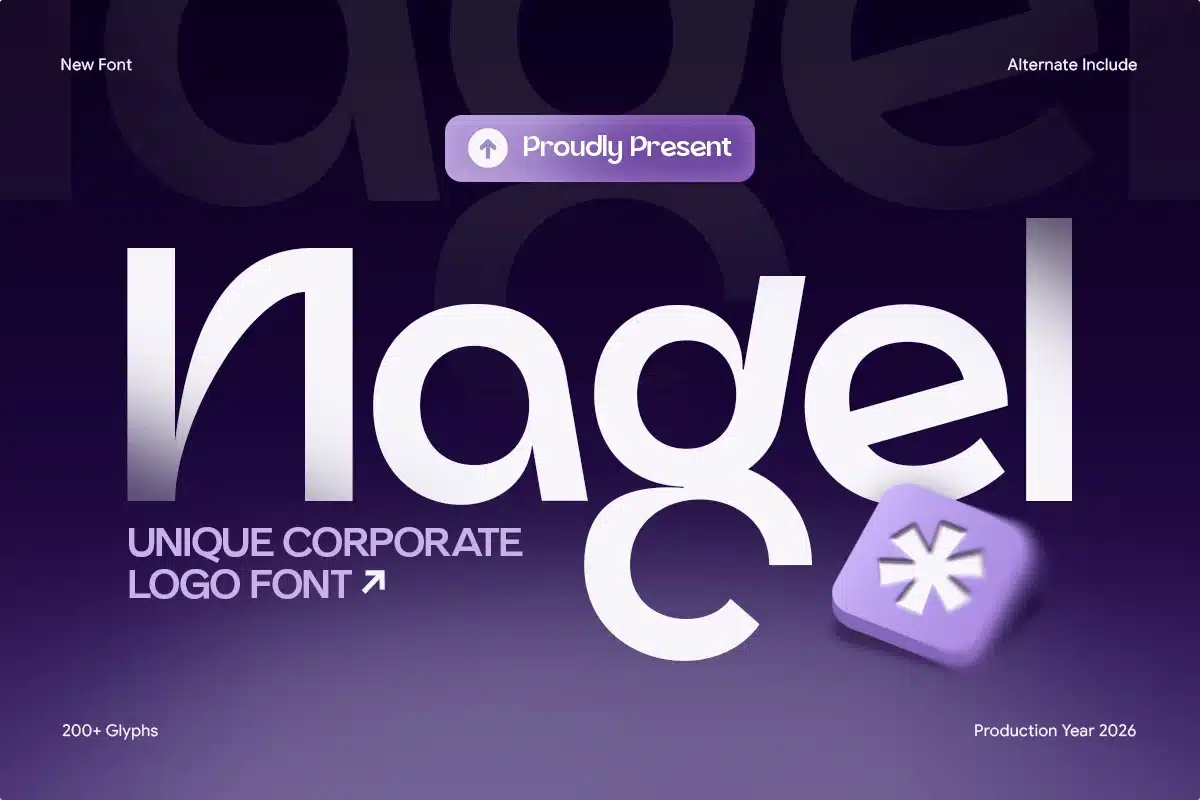 Nagel – Unique Logo Corporate Font font preview