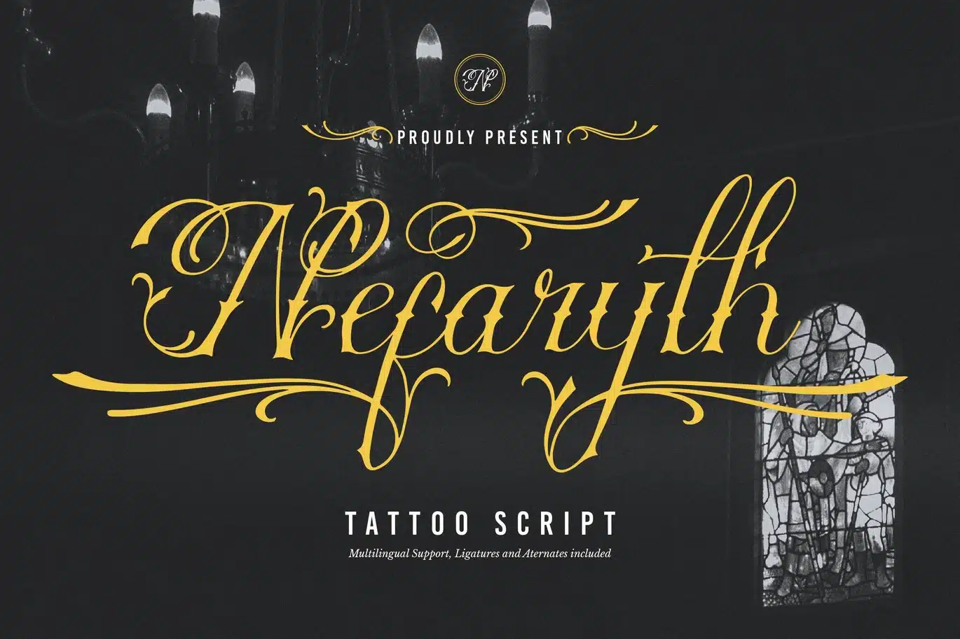 Nefaryth | Tattoo Font font preview