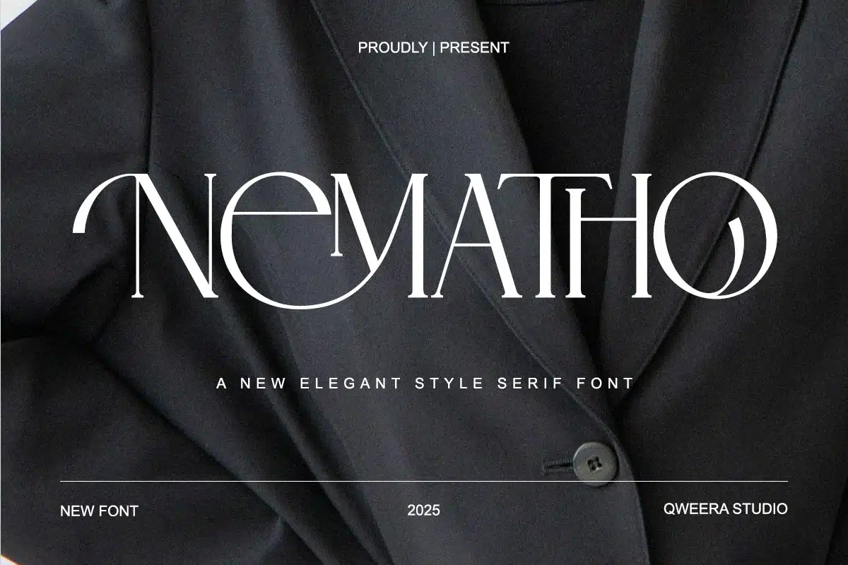 Nematho – Elegant Luxury Branding Serif Montserrat Font font preview