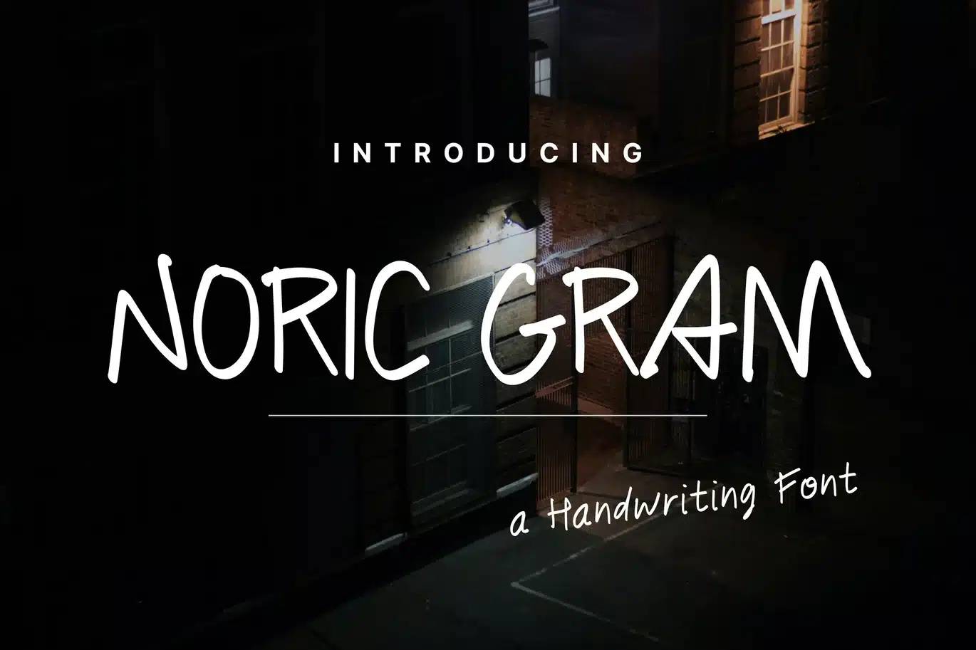 Noric Gram Font – Handwriting Latin Font font preview