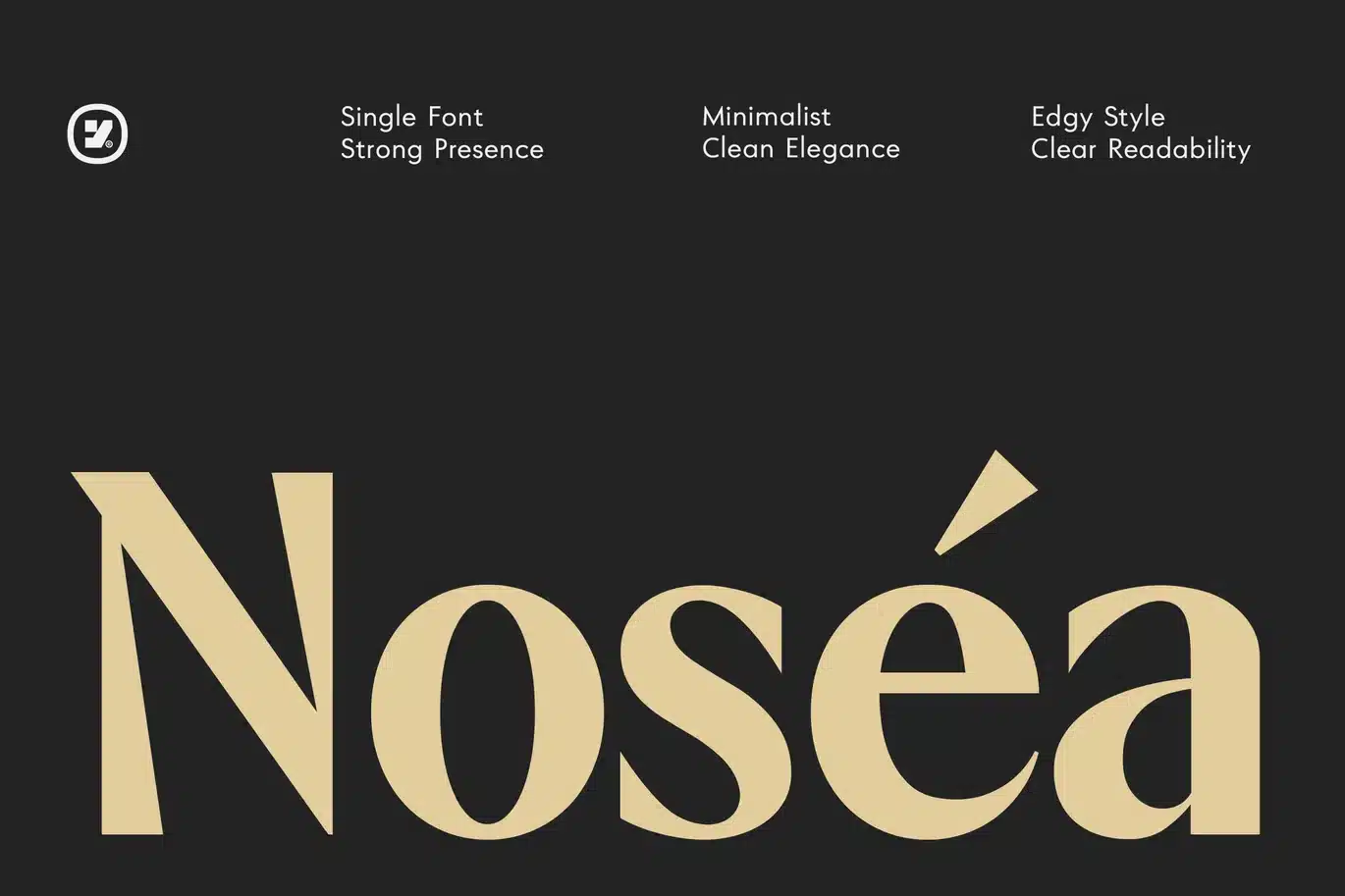 Nosea – Modern Elegant Display Font font preview