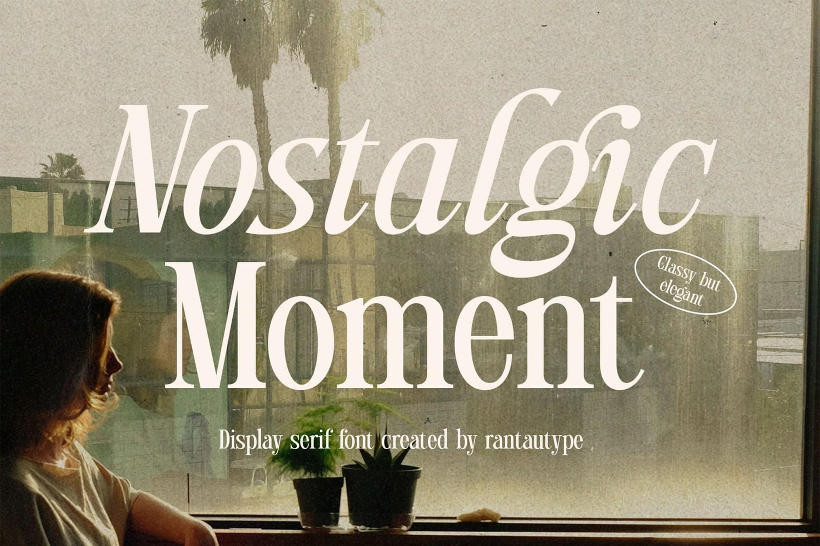 Nostalgic Moment Classy but Elegant serif font font preview