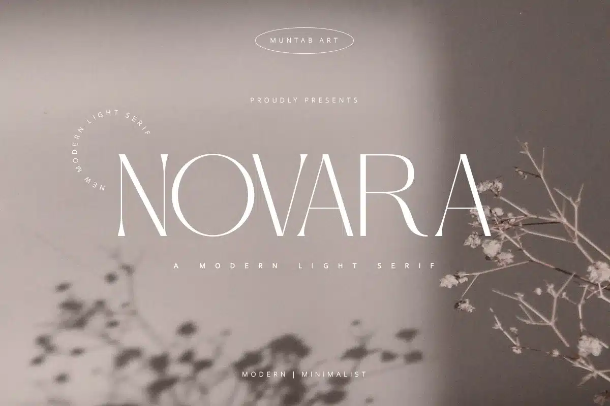 Novara | Modern Serif Font font preview