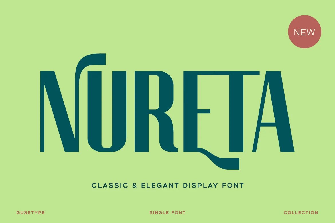 Nureta – Classic & Elegant Display Font font preview