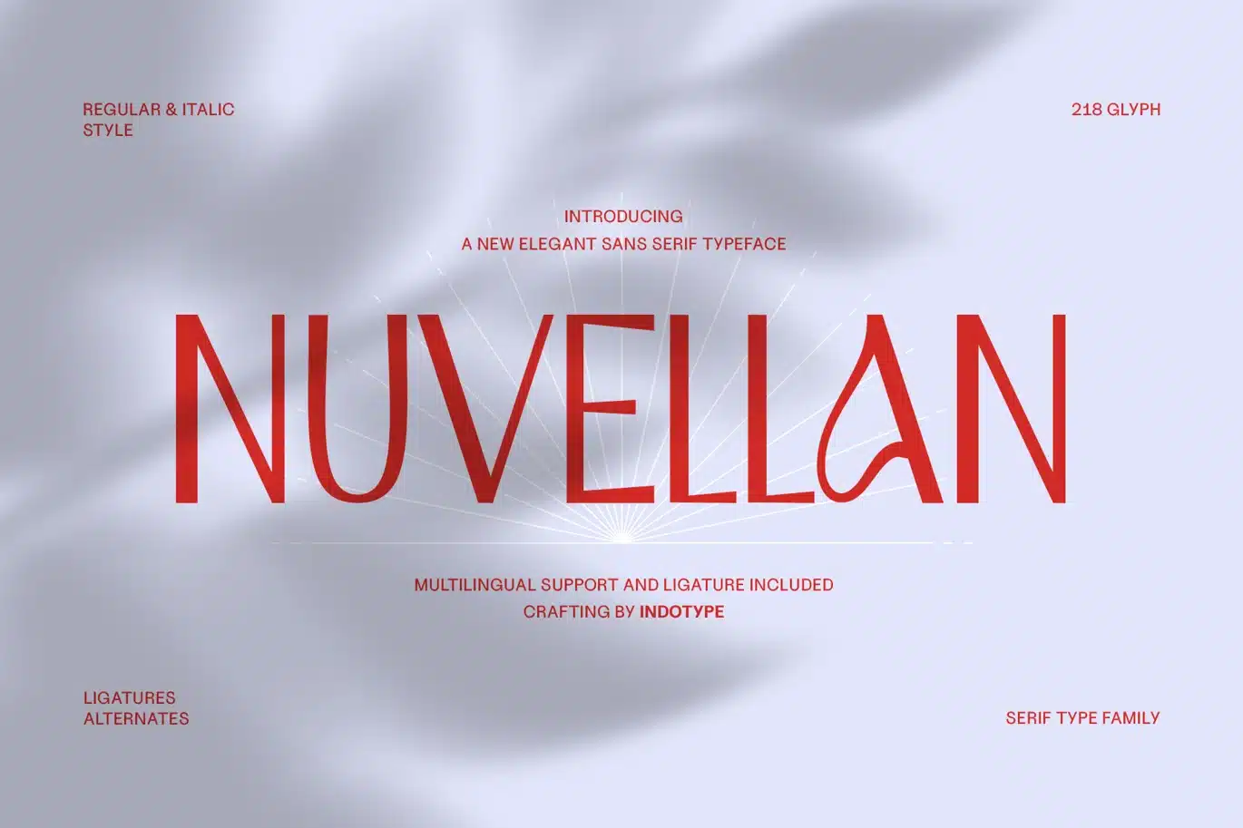 Nuvellan – Elegant Sans Serif Font font preview
