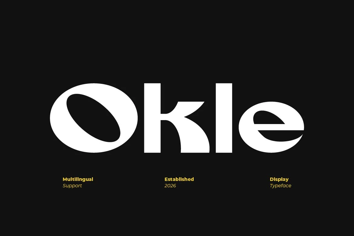 Okle – Creative Display Font font preview