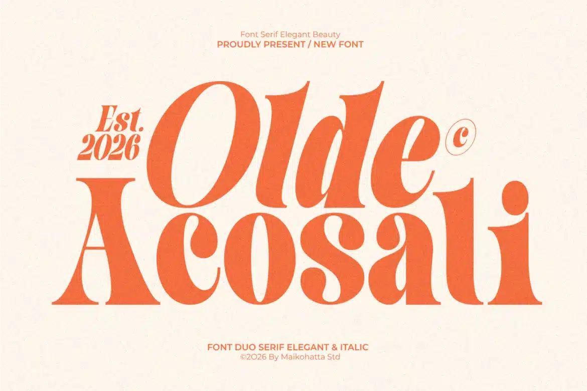 Olde Acosai – Elegant Serif Duo Font font preview