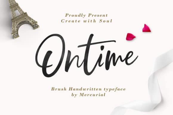 Ontime Font font preview
