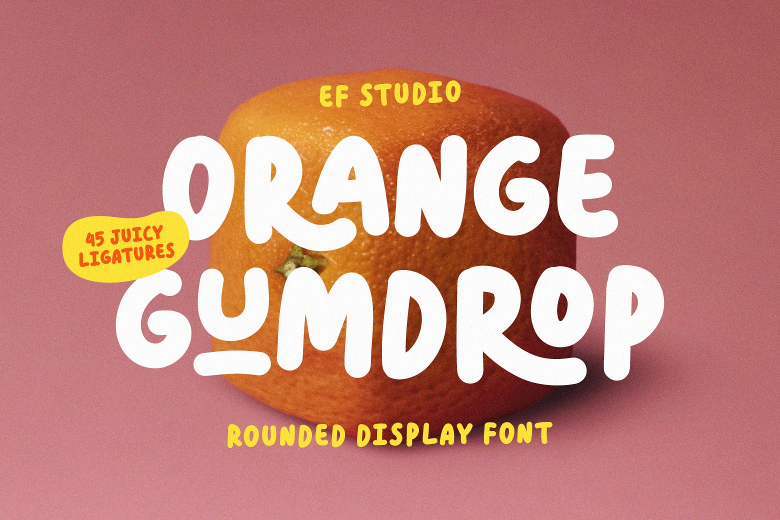 Orange Gumdrop – Personal Use Font font preview