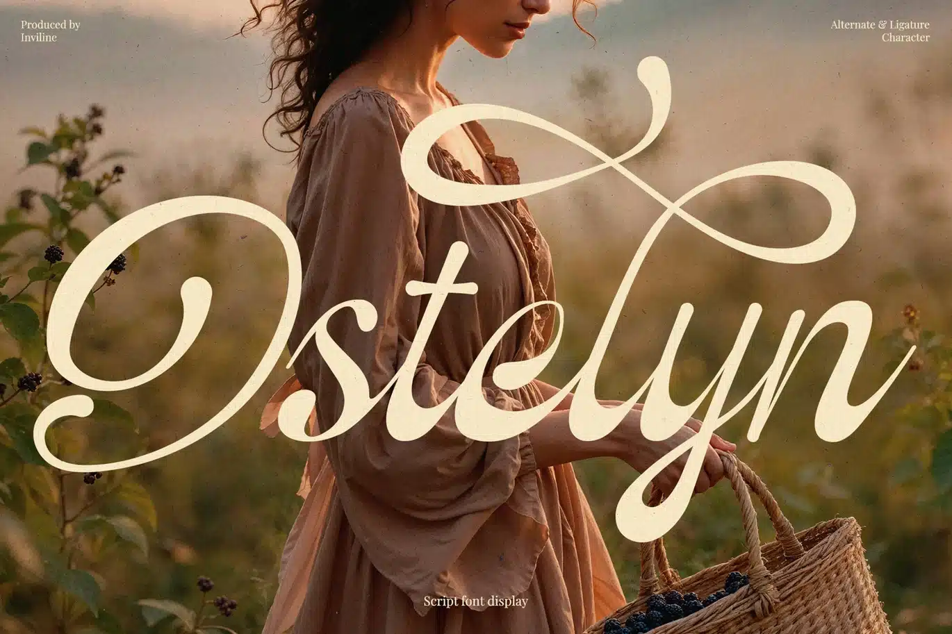 Ostelyn – Elegant Script Font for Branding font preview